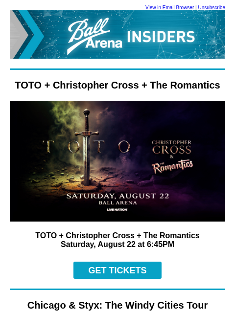 kroenkeentertainment newsletter: Your Rock Concert Lineup Is Here 🎸