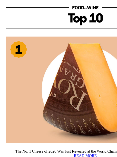 foodandwine newsletter: This Is the No. 1 Cheese in the World