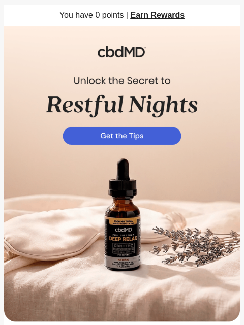 cbdmd newsletter: Unlock Restful Nights with CBD