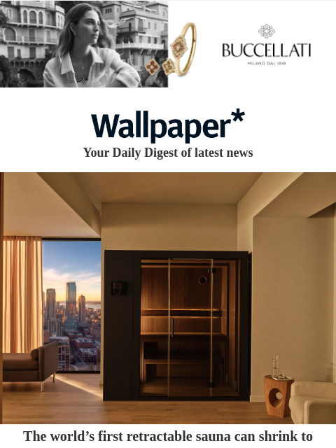 futureplc newsletter: This retractable sauna is a space-saving first