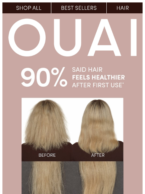 theouai newsletter: Tell healthy hair you’ll BRB