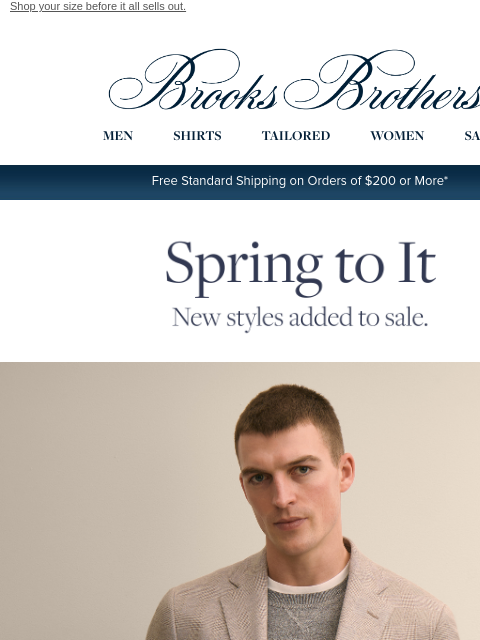brooksbrothers newsletter: New styles added to sale