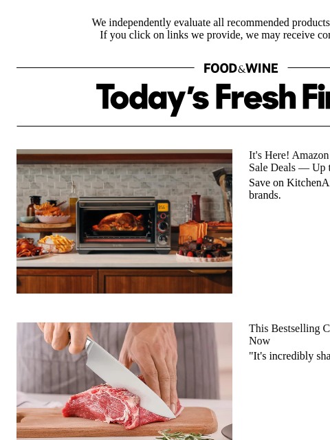 foodandwine newsletter: Amazon's Big Spring Sale Is in Full Swing — Score ...