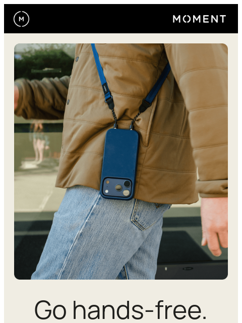 shopmoment newsletter: Strap in, Move on.