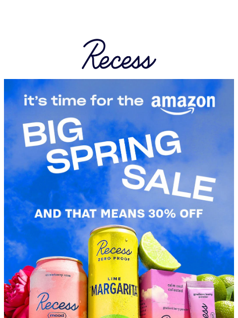 takearecess newsletter: get up to 30% off on Amazon 👀