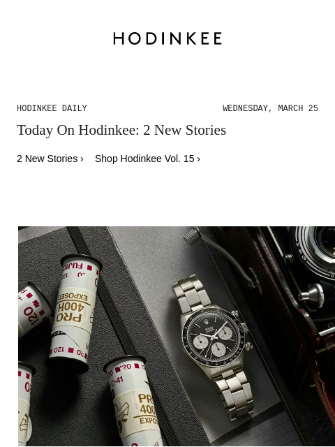 hodinkee newsletter: Hodinkee Daily | 03/25/2026