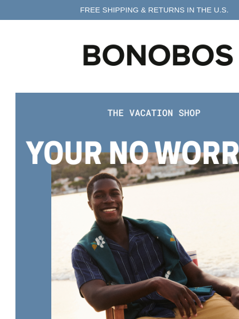 bonobos newsletter: Meet Your Vacation Shorts
