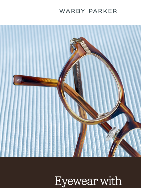warbyparker newsletter: Glasses with a built-in glint