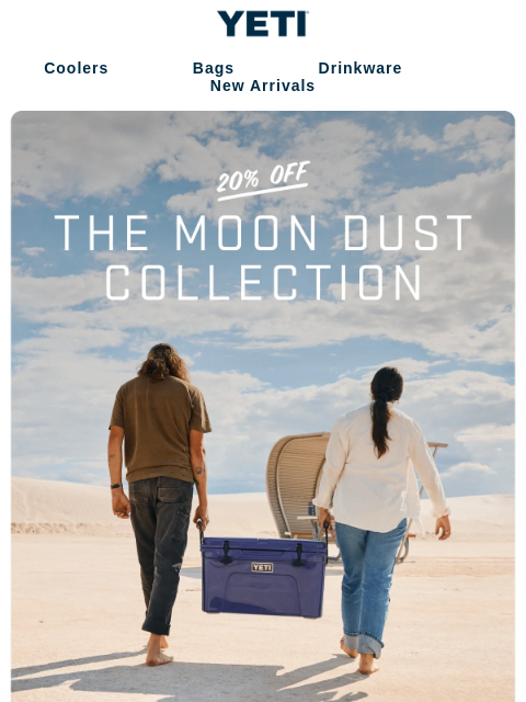 yeti newsletter: 20% Off The Moon Dust Collection