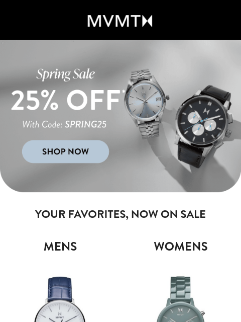 mvmt newsletter: Final Hours to Get 25% Off