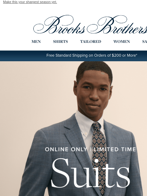 brooksbrothers newsletter: The $398 suit sale is here
