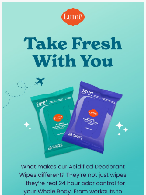 lumedeodorant newsletter: A better kind of wipe
