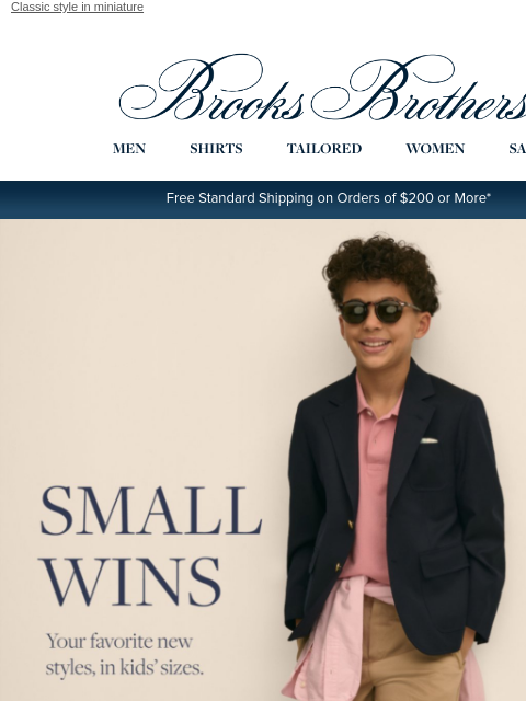 brooksbrothers newsletter: New: Boys' styles for spring