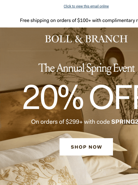 bollandbranch newsletter: You’re getting up to 30% off sale
