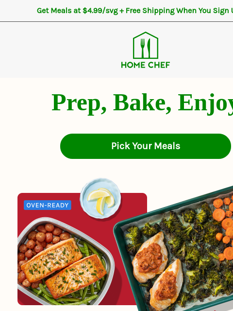 homechef newsletter: We have you covered - want to try this?
