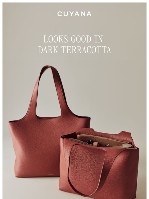 cuyana newsletter: New in Limited Edition Dark Terracotta