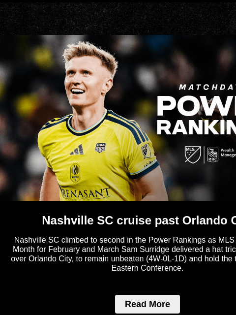 mlssoccer newsletter: LAFC, Nashville, and San Diego stay unbeaten on Ma...
