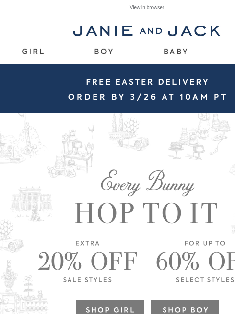 janieandjack newsletter: Dreaming of pool days? So are we...