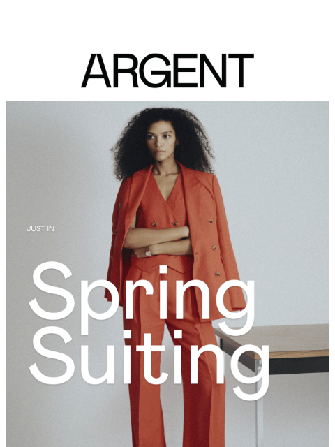 argentwork newsletter: New, Now | Spring Suiting