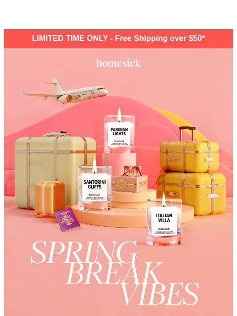 homesick newsletter: Escape to your favorite places 🧳