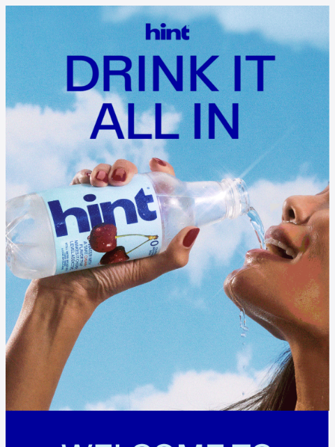 drinkhint newsletter: Meet the refreshed Hint.