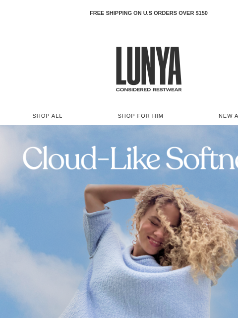 lunya newsletter: Lounge On Clouds