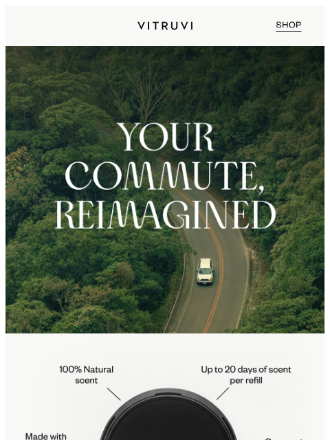 vitruvi newsletter: A Fresh Drive, Now On Sale! 🚙