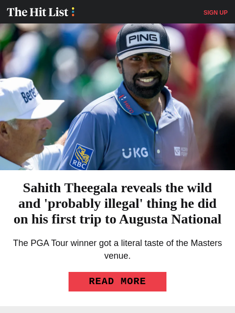 golfdigest newsletter: Tour winner's 'probably illegal' Augusta National ...