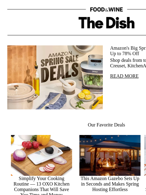 foodandwine newsletter: Amazon's Big Spring Sale Is Back With Deals Up to ...