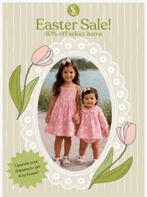 spearmintlove newsletter: BIG Easter Sale: 40% Off Select Styles 🐣