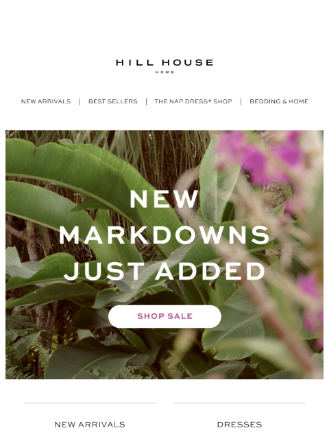 hillhousehome newsletter: New Markdowns JUST added!