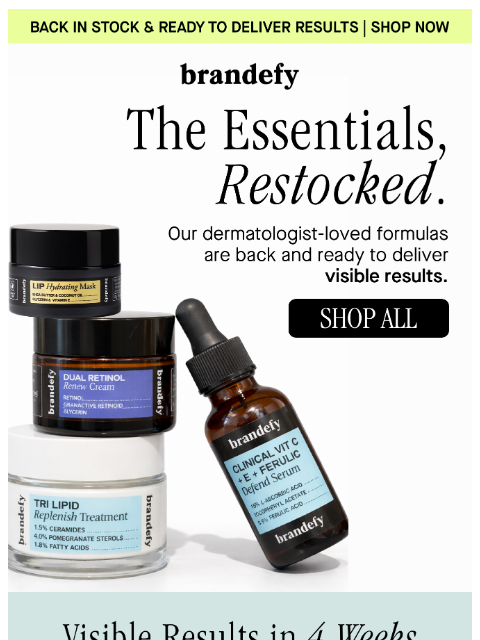 brandefyskin newsletter: They’re back 👀