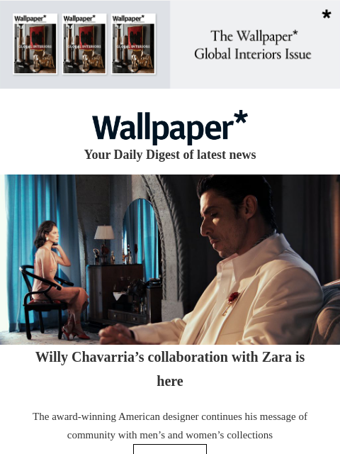 futureplc newsletter: Willy Chavarria x Zara is here