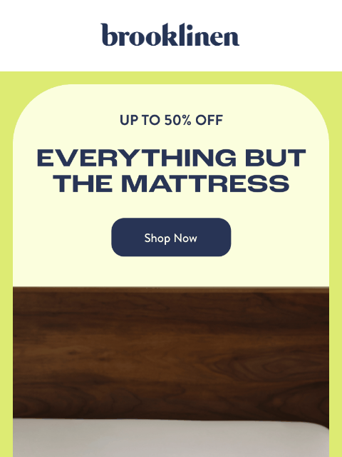 brooklinen newsletter: Up to 50% off bundles are headed off-court...