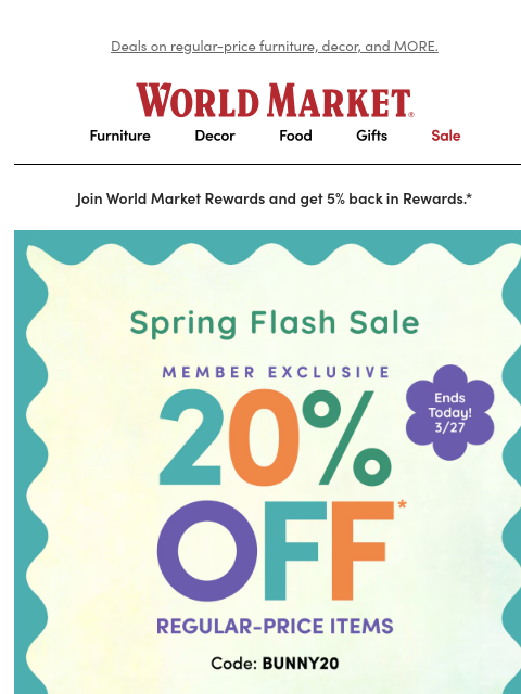 emailworldmarket newsletter: ⏰ FINAL HOURS! 20% off is winding down.