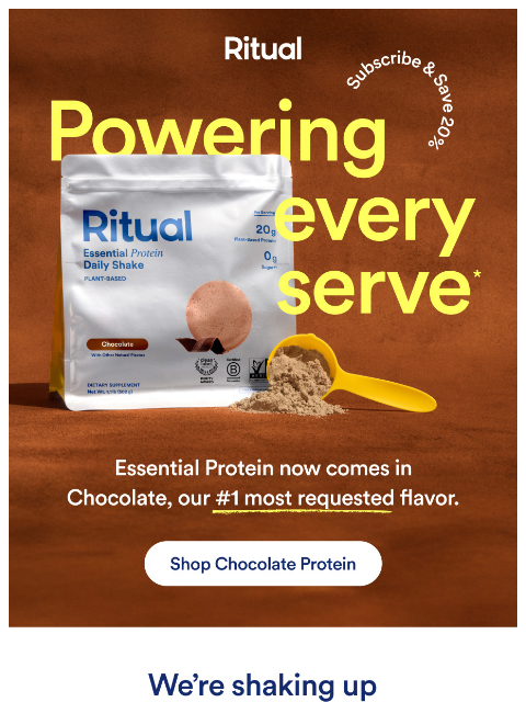 ritual newsletter: Our #1 most requested flavor