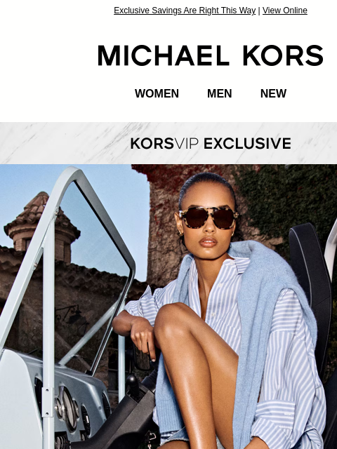 michaelkorsmail newsletter: Why Wait To Shop? You Have $50 Off