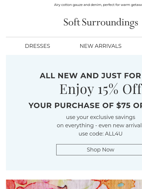 softsurroundings newsletter: Bon Voyage