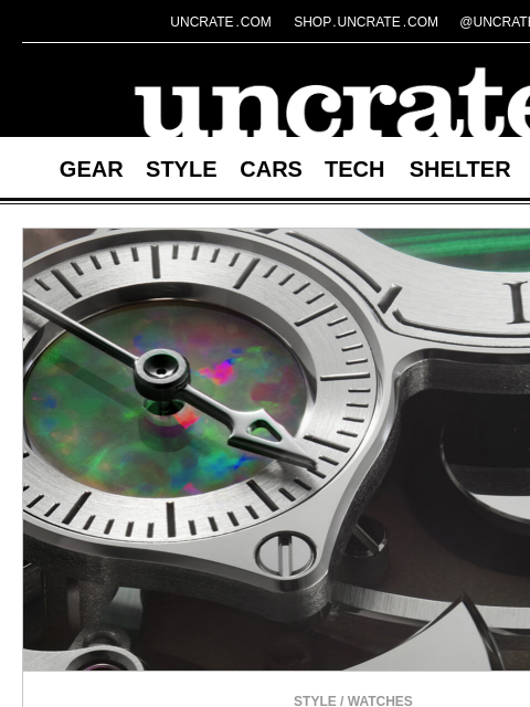 uncrate newsletter: Hazemann & Monnin School Watch & more