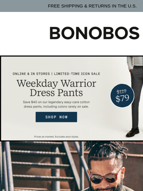 bonobos newsletter: Athletic Fit: What Are the Strengths? 