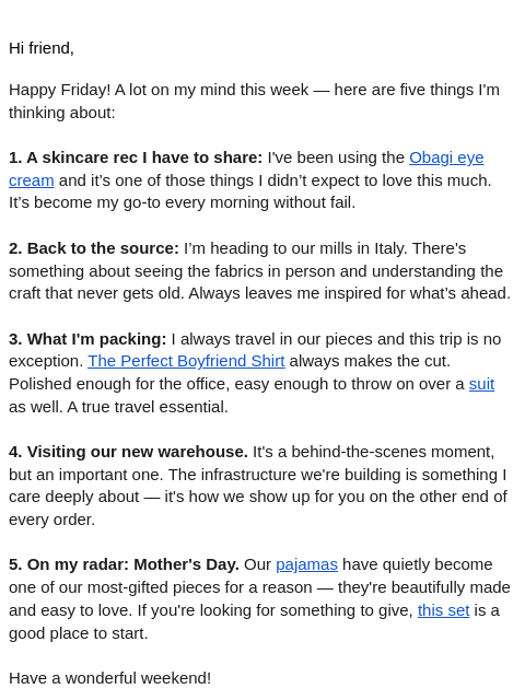 summersalt newsletter: This made the cut