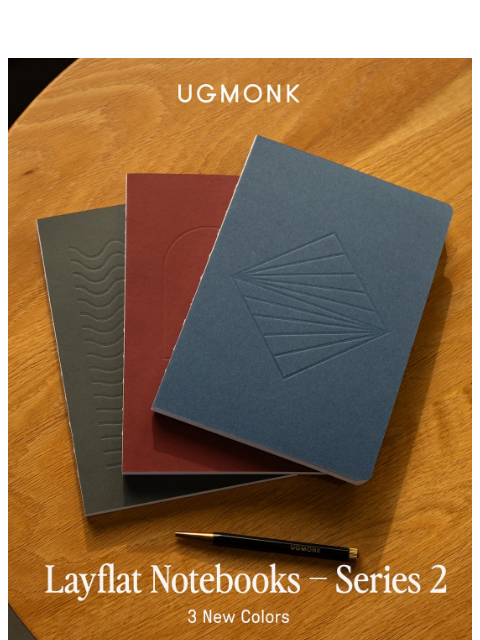 ugmonk newsletter: New Layflat Notebooks – Series 2