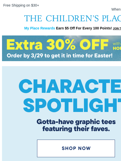 childrensplace newsletter: Character Spotlight: Stitch + Spider-Man