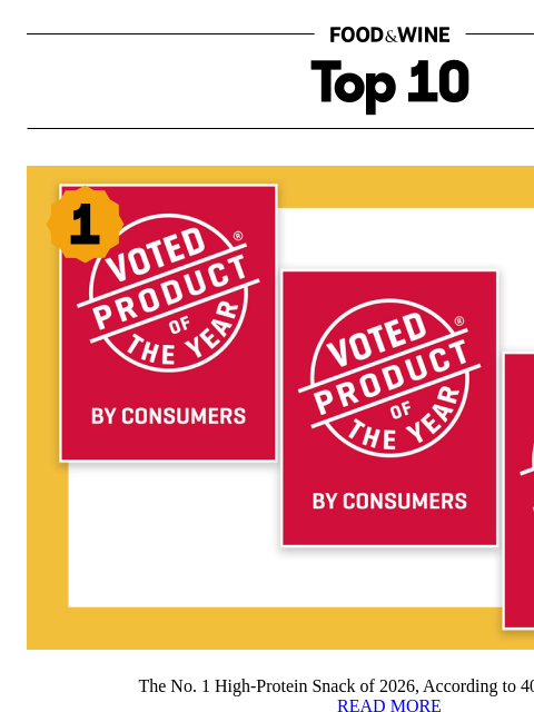 foodandwine newsletter: The No. 1 High-Protein Snack of 2026