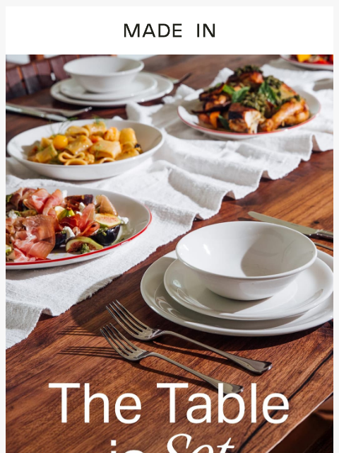 madeincookware newsletter: What's on Your Table Matters