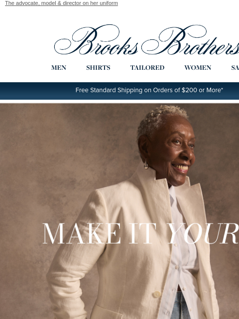 brooksbrothers newsletter: Bethann Hardison: How she makes Brooks Brothers he...