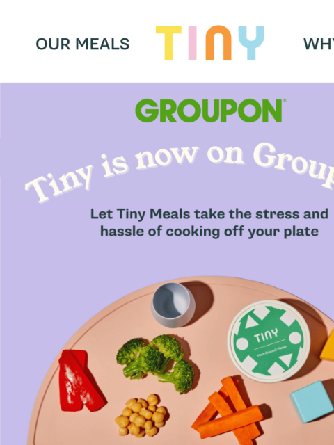 tinyorganics newsletter: Your first Tiny order for only $57.50 🎉