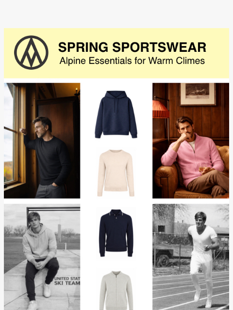 alpsandmeters newsletter: Spring Alpine Sportswear Essentials & New Pre-Orde...