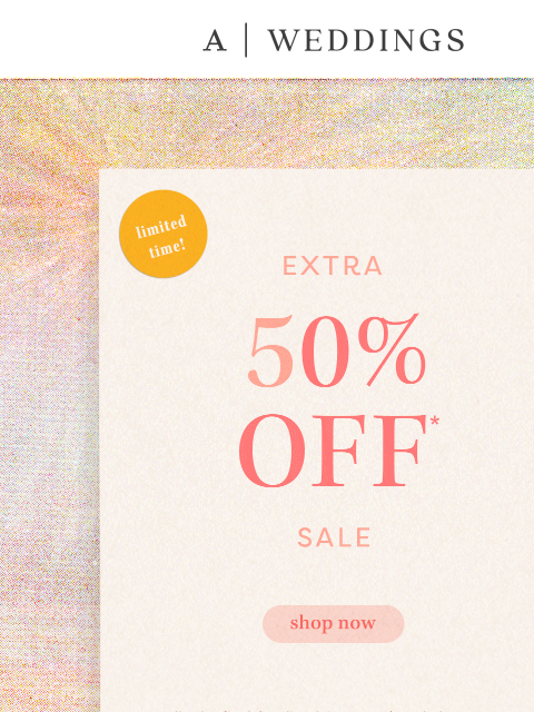 anthropologie newsletter: Extra 50% off LWDs, guest dresses & more