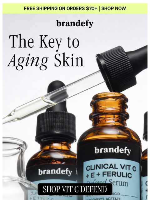brandefyskin newsletter: The secret to aging